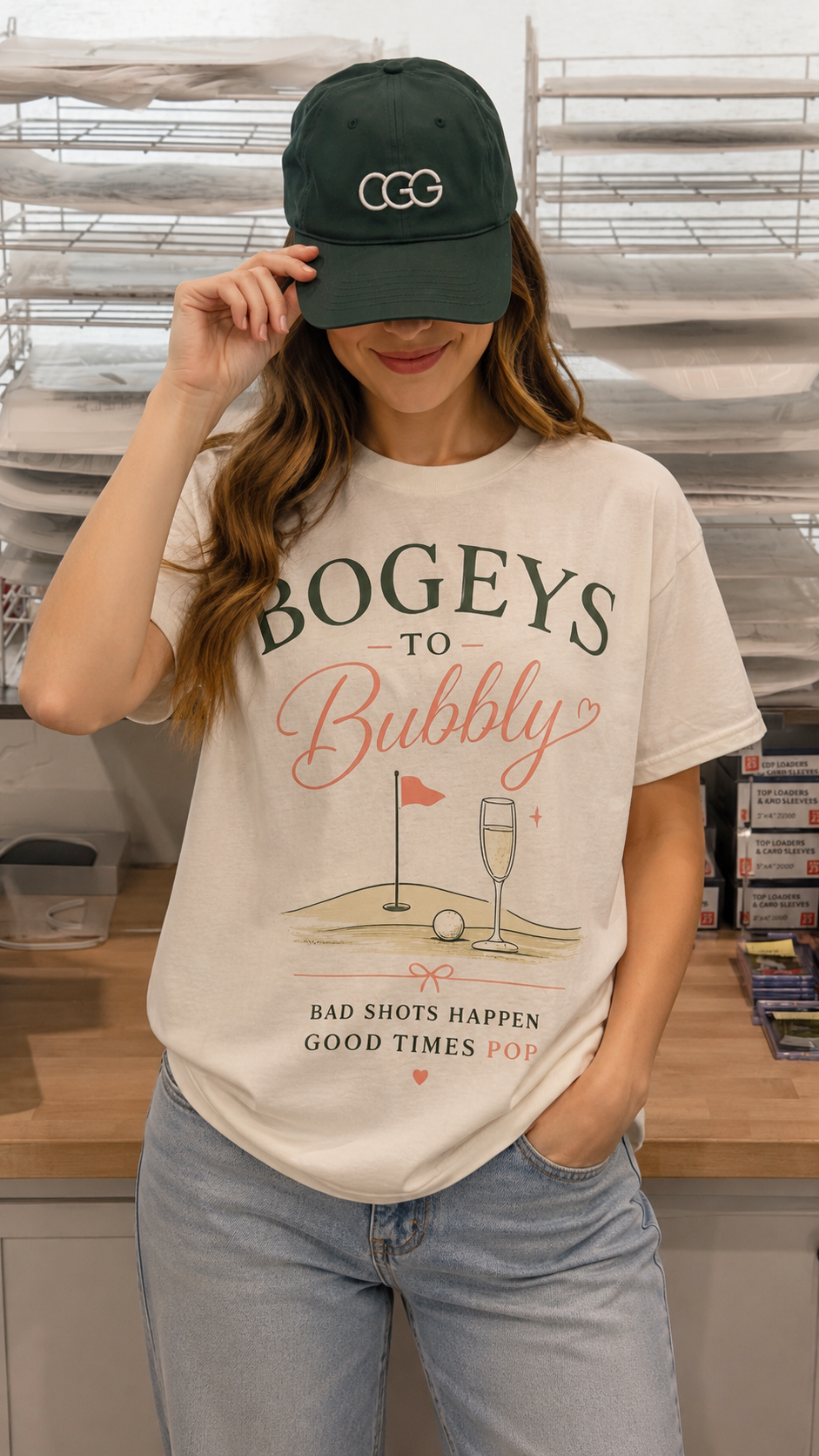 Bogeys to Bubbles Simple Graphic Tee