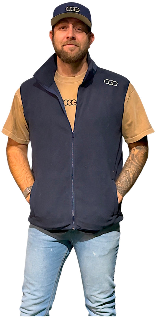 Boston Navy Fleece Vest