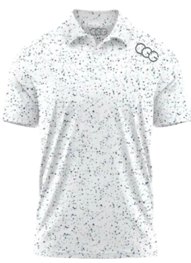 White Splatter Polo
