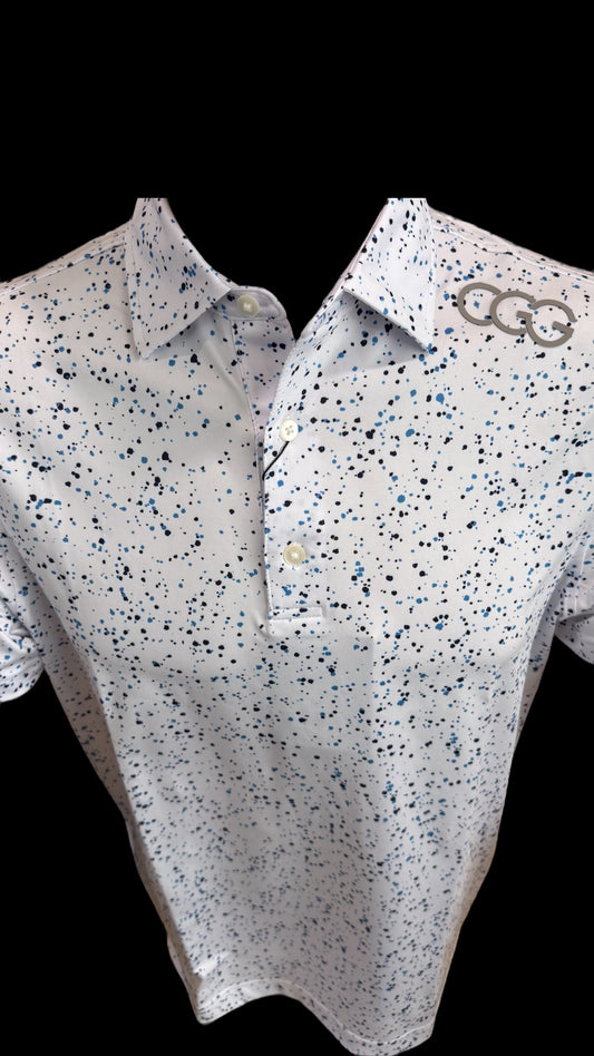 White Splatter Polo