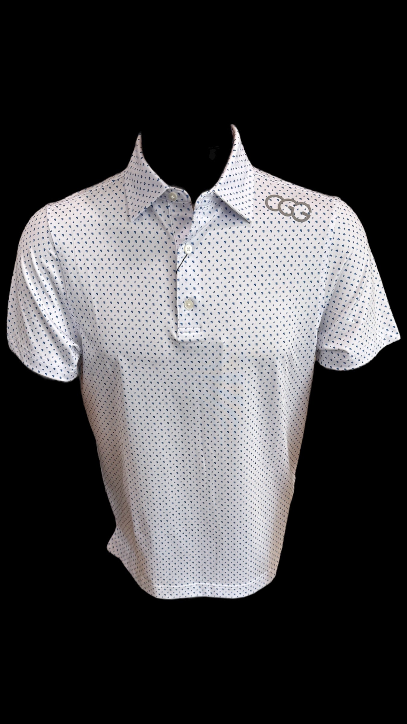 White Pixel Polo
