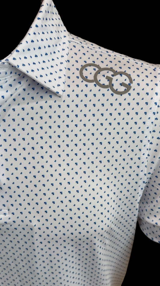White Pixel Polo