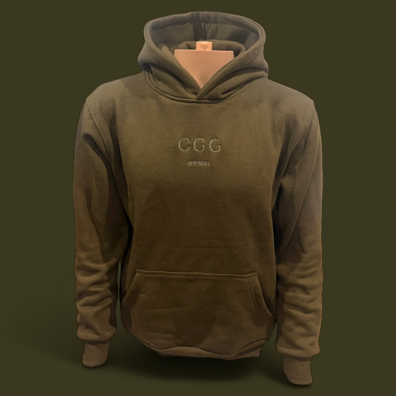 Olive Green Fleece Hoodie