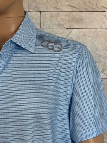 Blue Honeycomb Polo