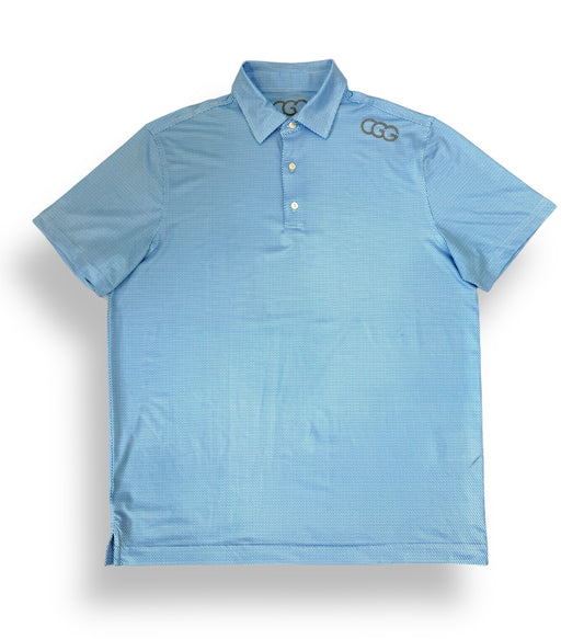 Blue Honeycomb Polo