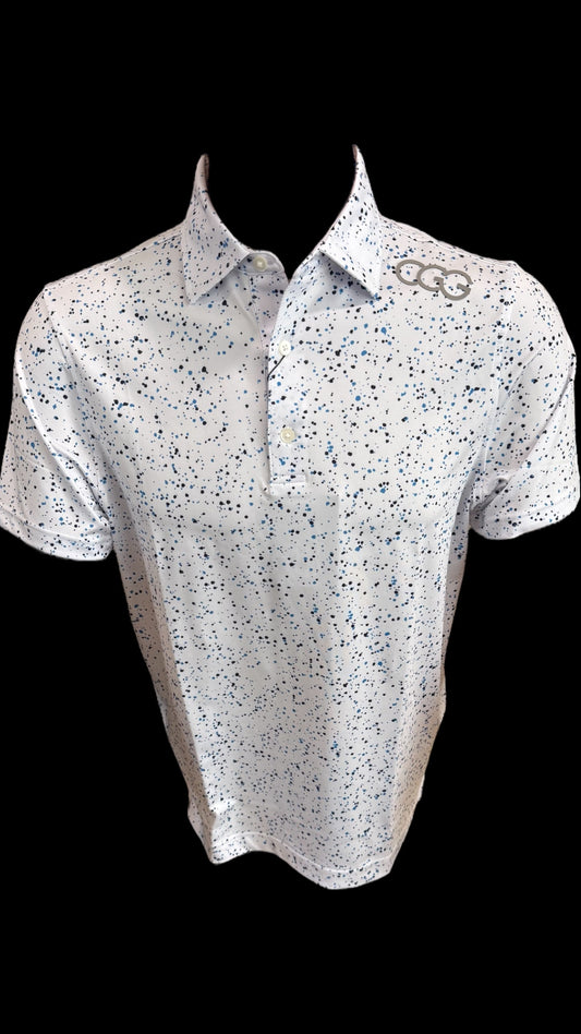 White Splatter Polo