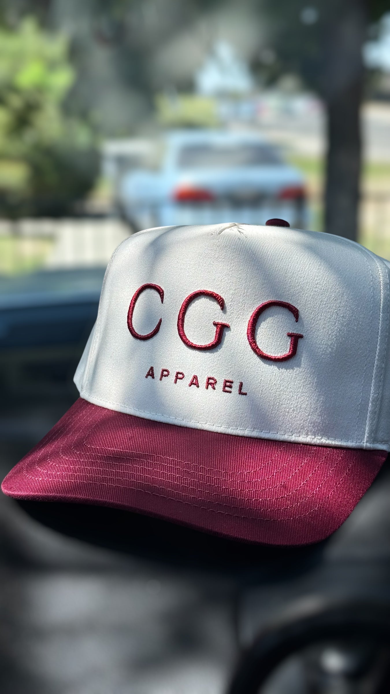 CGG Signature Hat Cabernet & Ivory