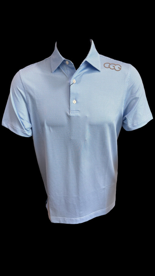 Blue Honeycomb Polo