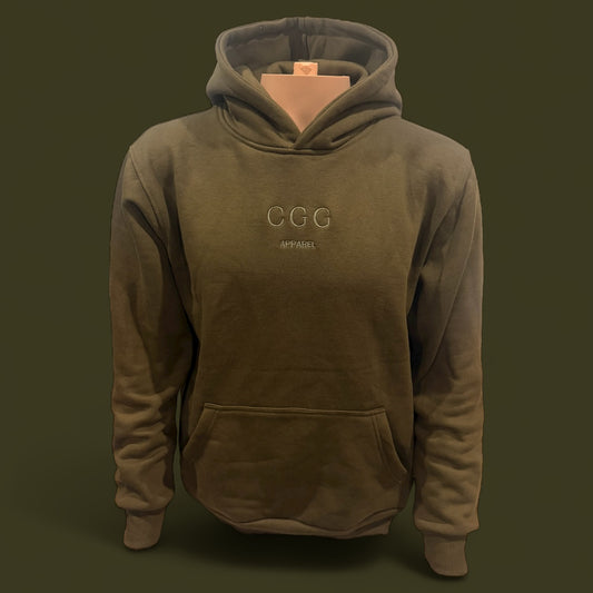 Olive Green Fleece Hoodie